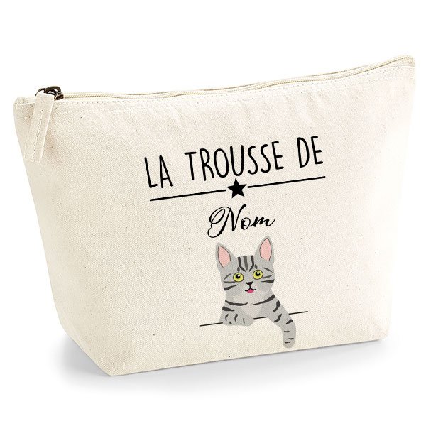 Trousse Chat Personnalisee Des 24 95 Coton Bio Le Monde De Nicky