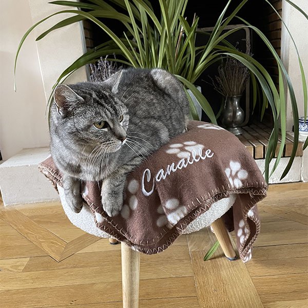 Couverture pour chien et chat Truffle personnalisée - Le Monde de 