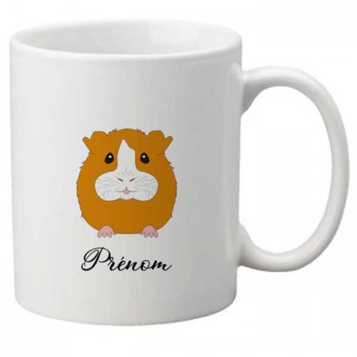 mug-personnalisé-cochon-d'inde-roux