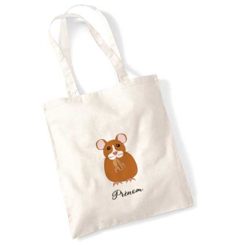 tote-bag-personnalise-hamster-roux