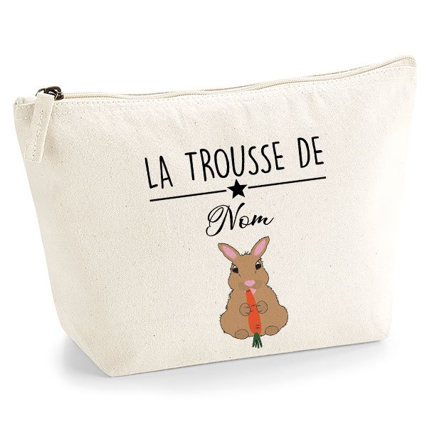 Trousse Lapin personnalisée dès 24,95€ - Coton Bio - Le Monde de Nicky